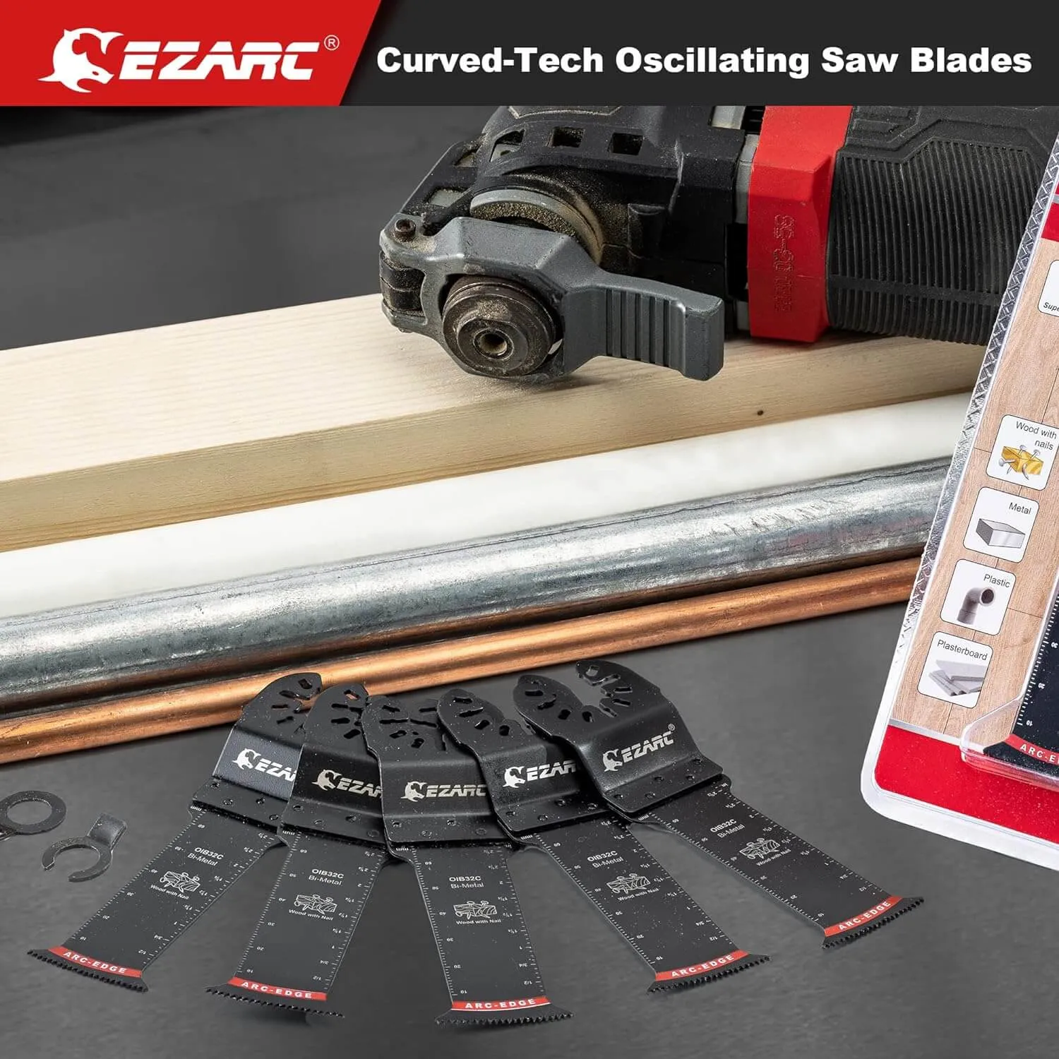 1-1/4 in. Arc Edge Bi-Mteal Oscillating Multitool Blades For General Purpose,OlB33C