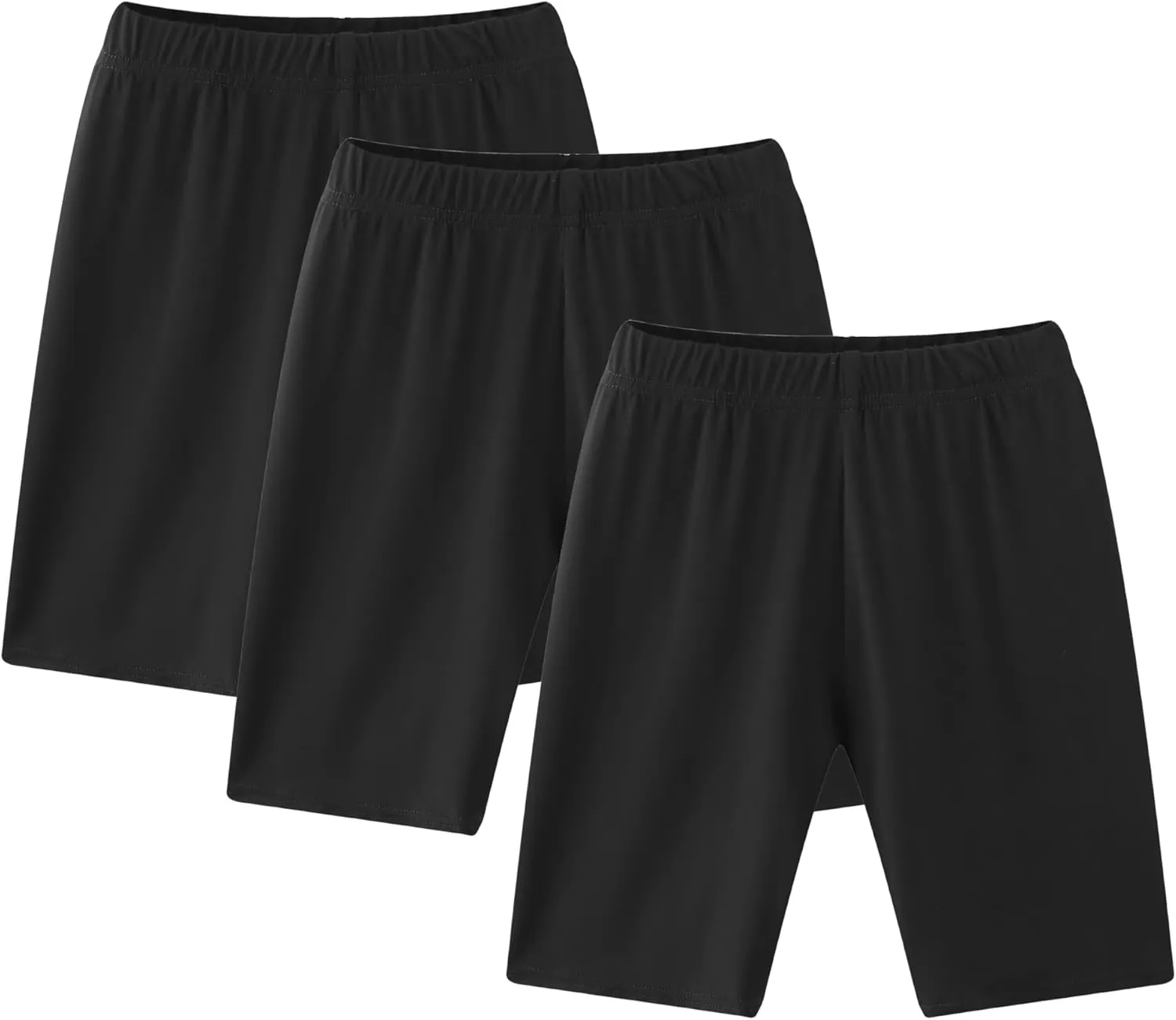 6-Pack Girls' Compression Spandex Shorts for 4-12-Year-Olds | Athletic Wear for Gym, Dance, Yoga, Volleyball & Bike Riding