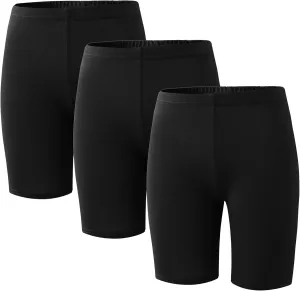 6-Pack Girls' Compression Spandex Shorts for 4-12-Year-Olds | Athletic Wear for Gym, Dance, Yoga, Volleyball & Bike Riding
