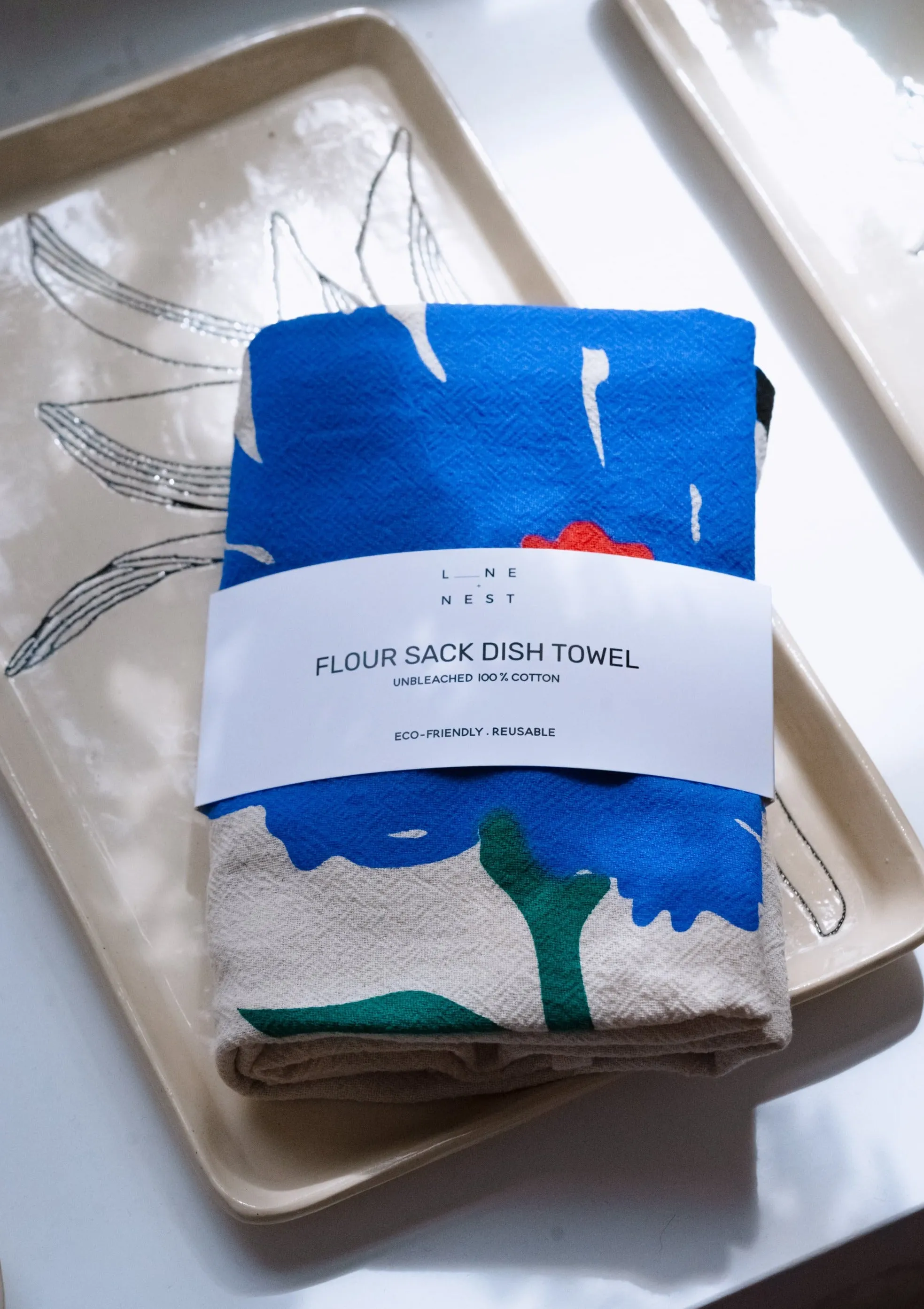 Abstract Flour Sack Dish Towel