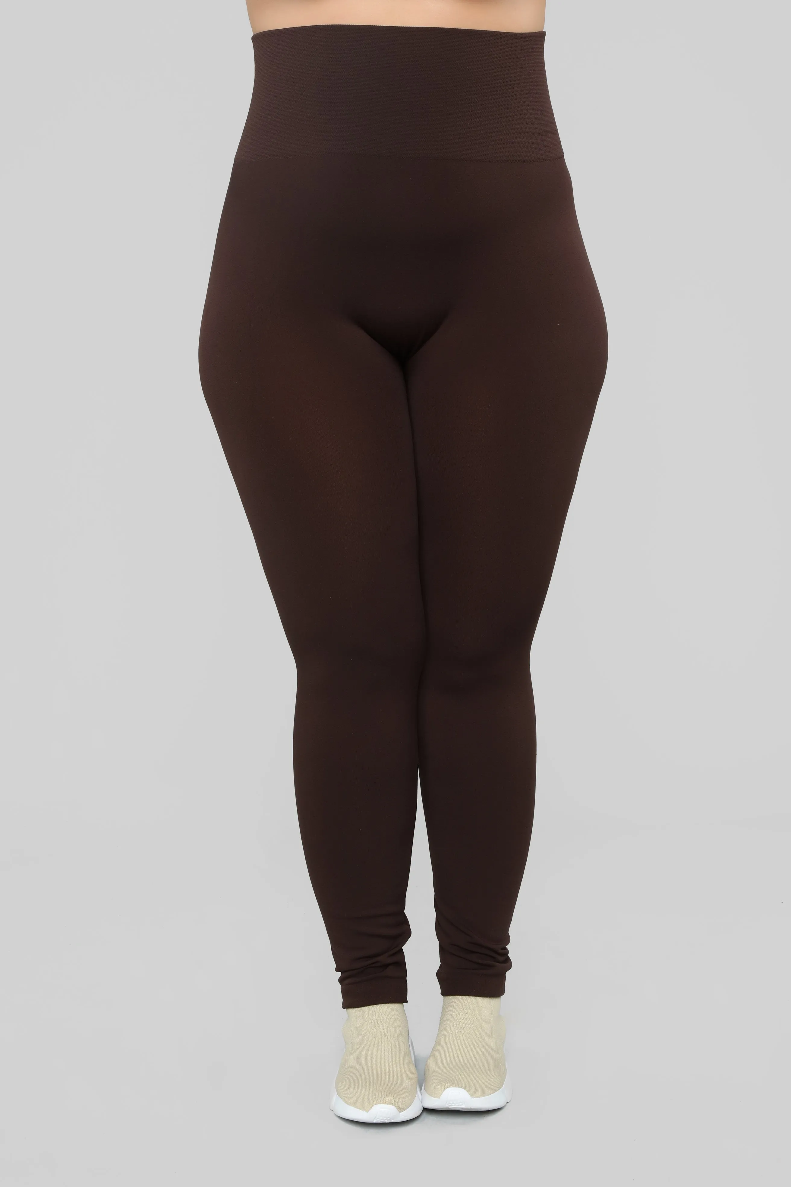 Basically It High Rise Leggings - Chocolate