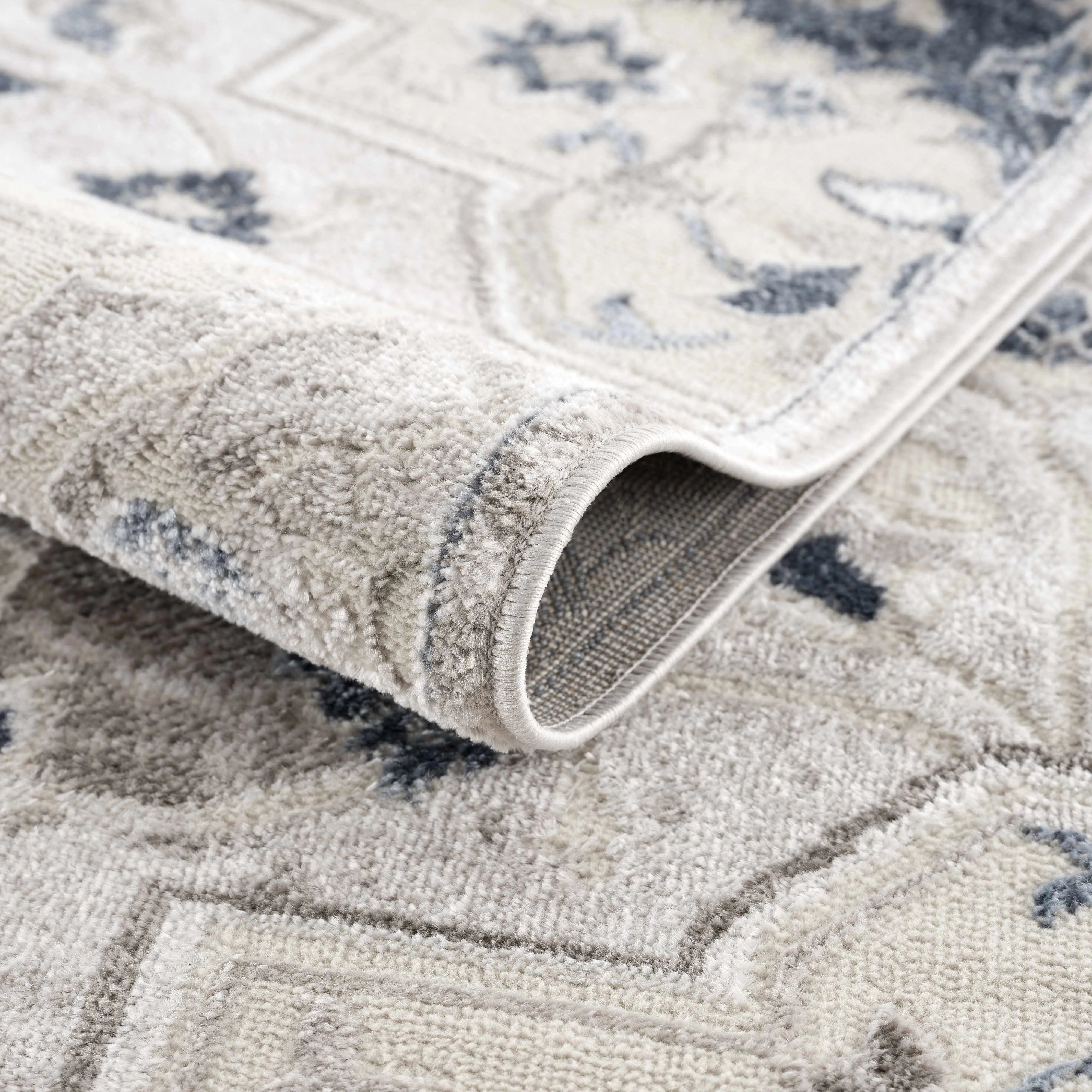 Calum Blue & Gray Area Rug