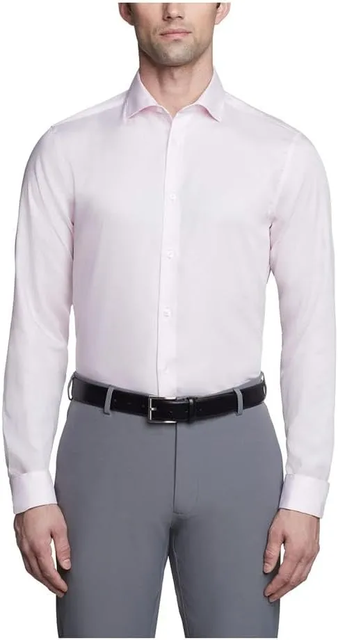 Calvin Klein Men's Slim Fit Non Iron Solid French Cuff Dress Shirt - Amazon Exclusive
