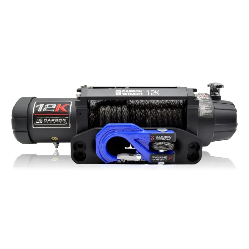 Carbon 12K Winch with Black Synthetic Rope