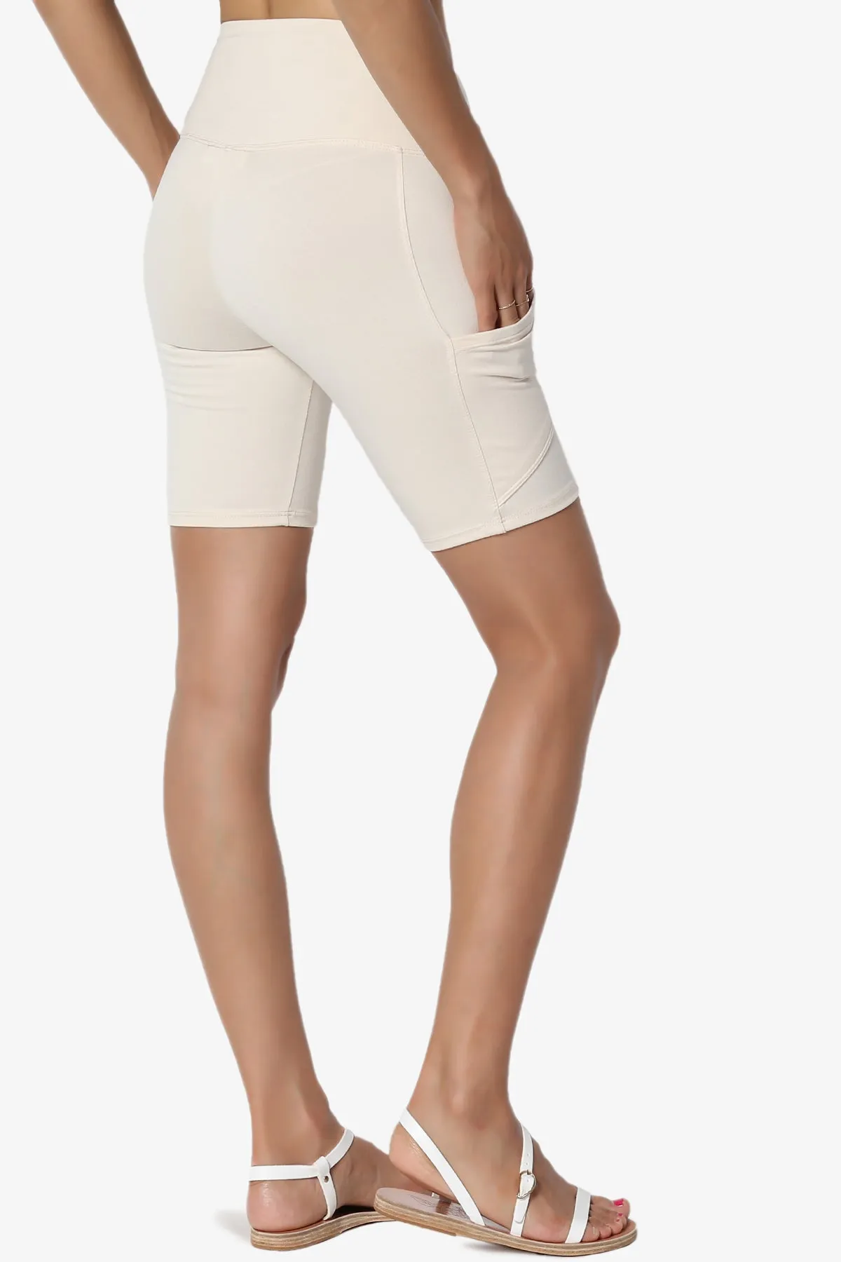 Catia Microfiber Pocket Biker Short Leggings