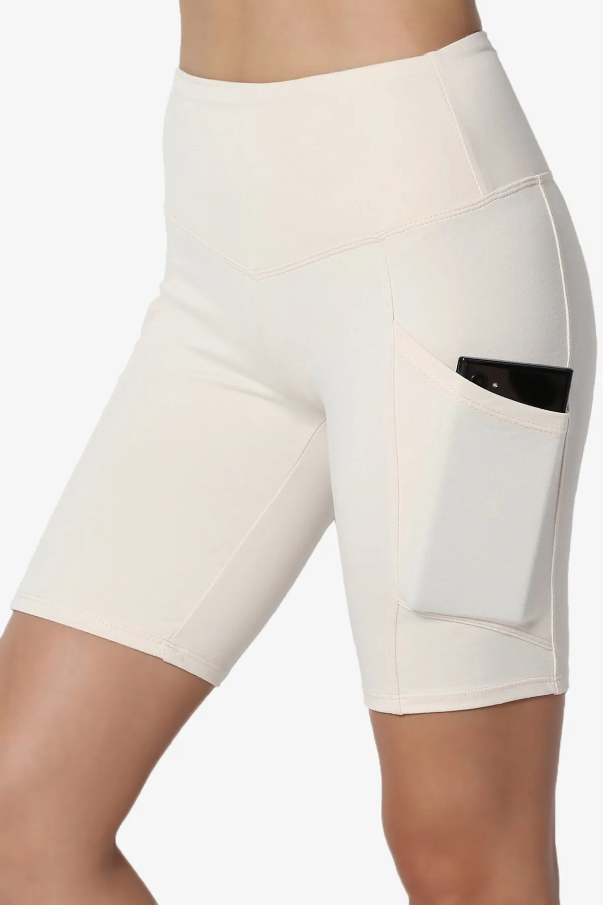 Catia Microfiber Pocket Biker Short Leggings