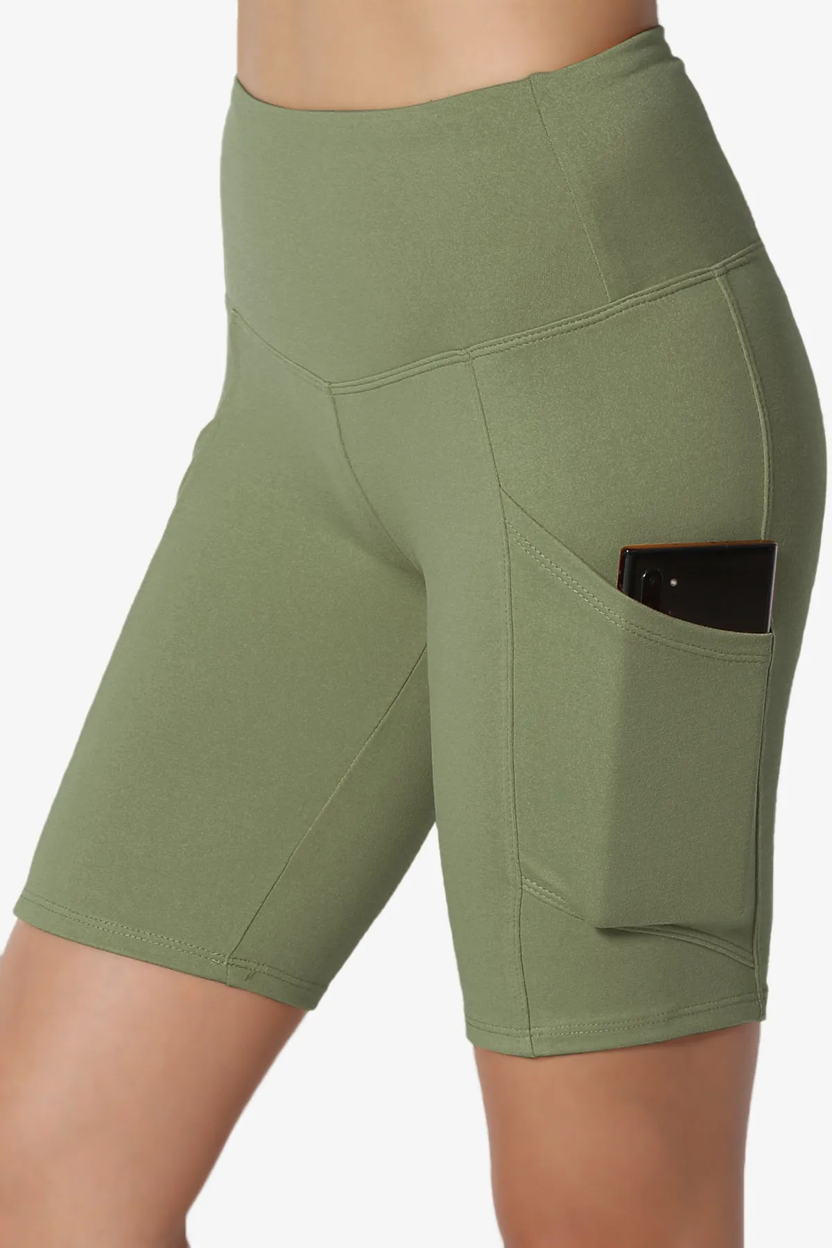 Catia Microfiber Pocket Biker Short Leggings