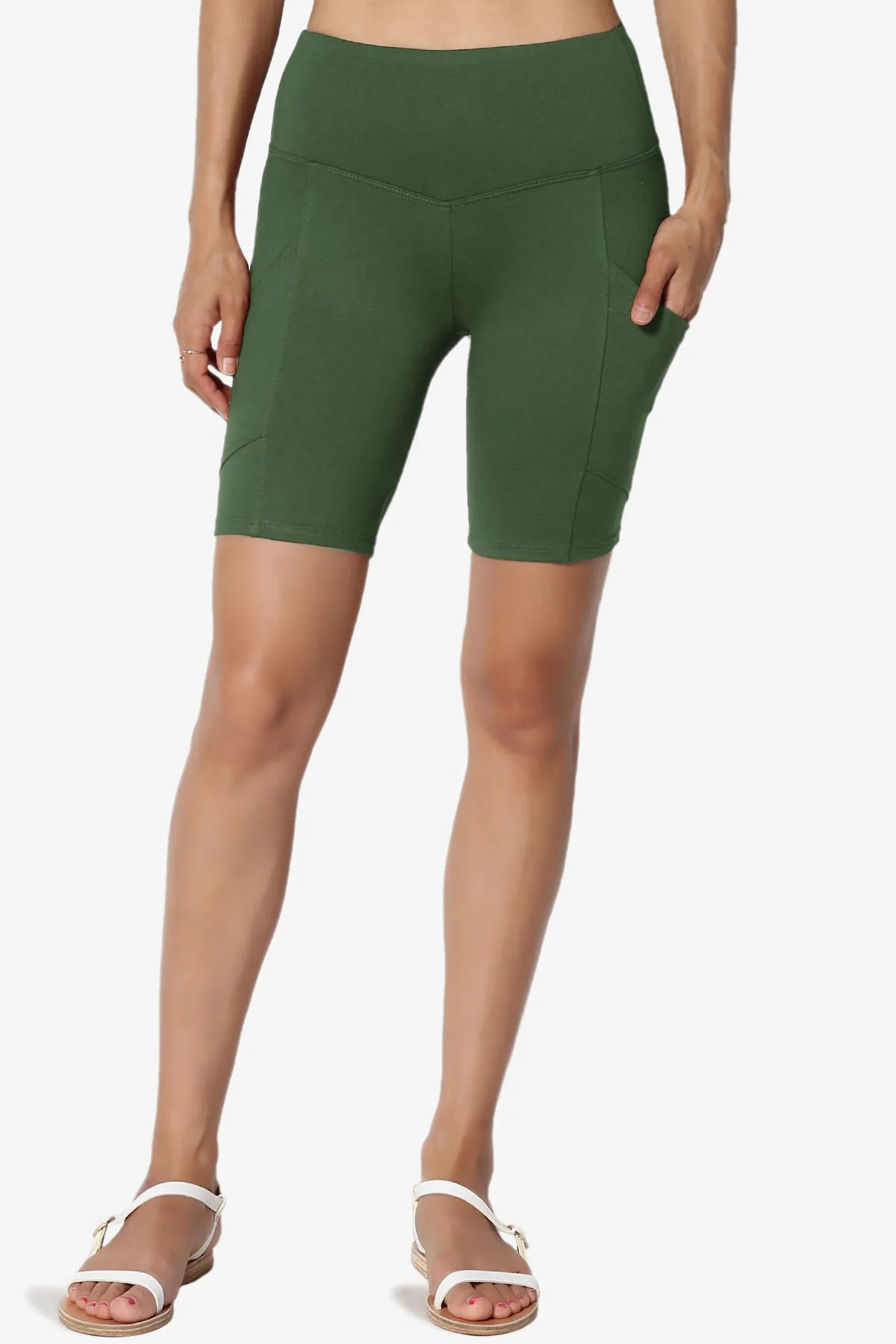 Catia Microfiber Pocket Biker Short Leggings