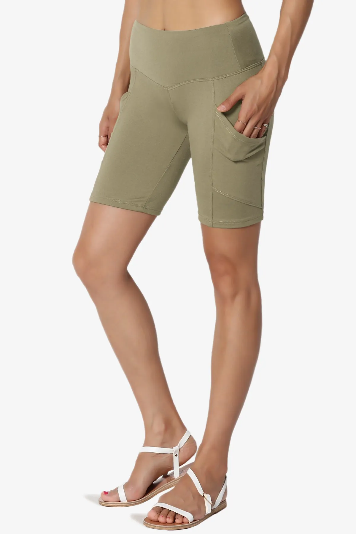 Catia Microfiber Pocket Biker Short Leggings