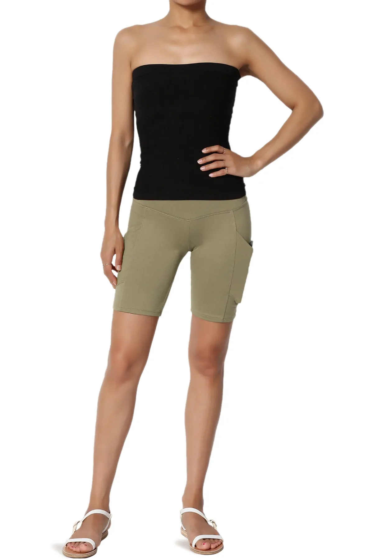 Catia Microfiber Pocket Biker Short Leggings