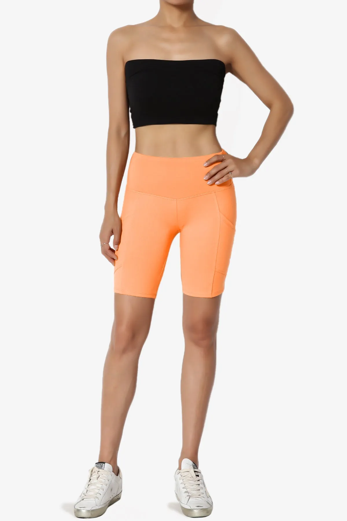 Catia Microfiber Pocket Biker Short Leggings