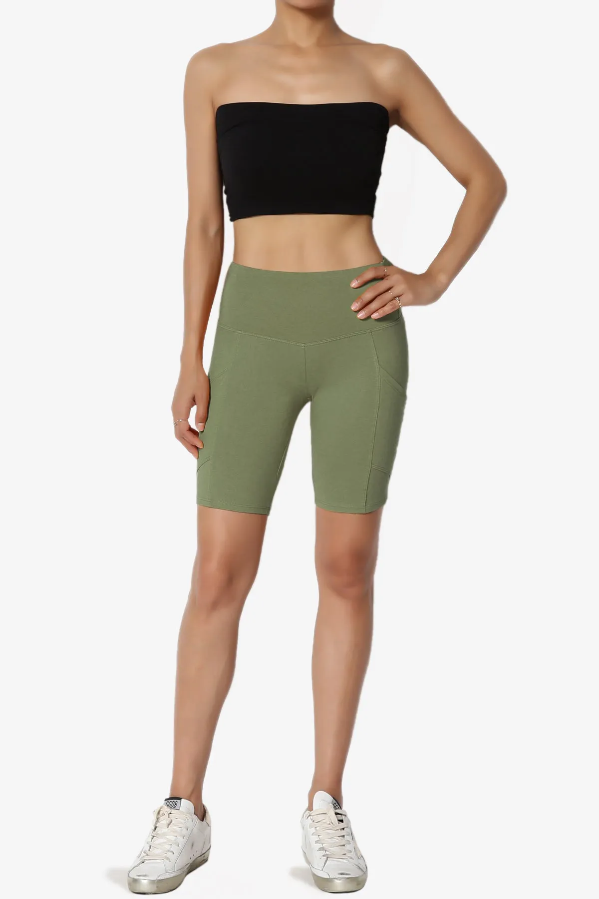 Catia Microfiber Pocket Biker Short Leggings