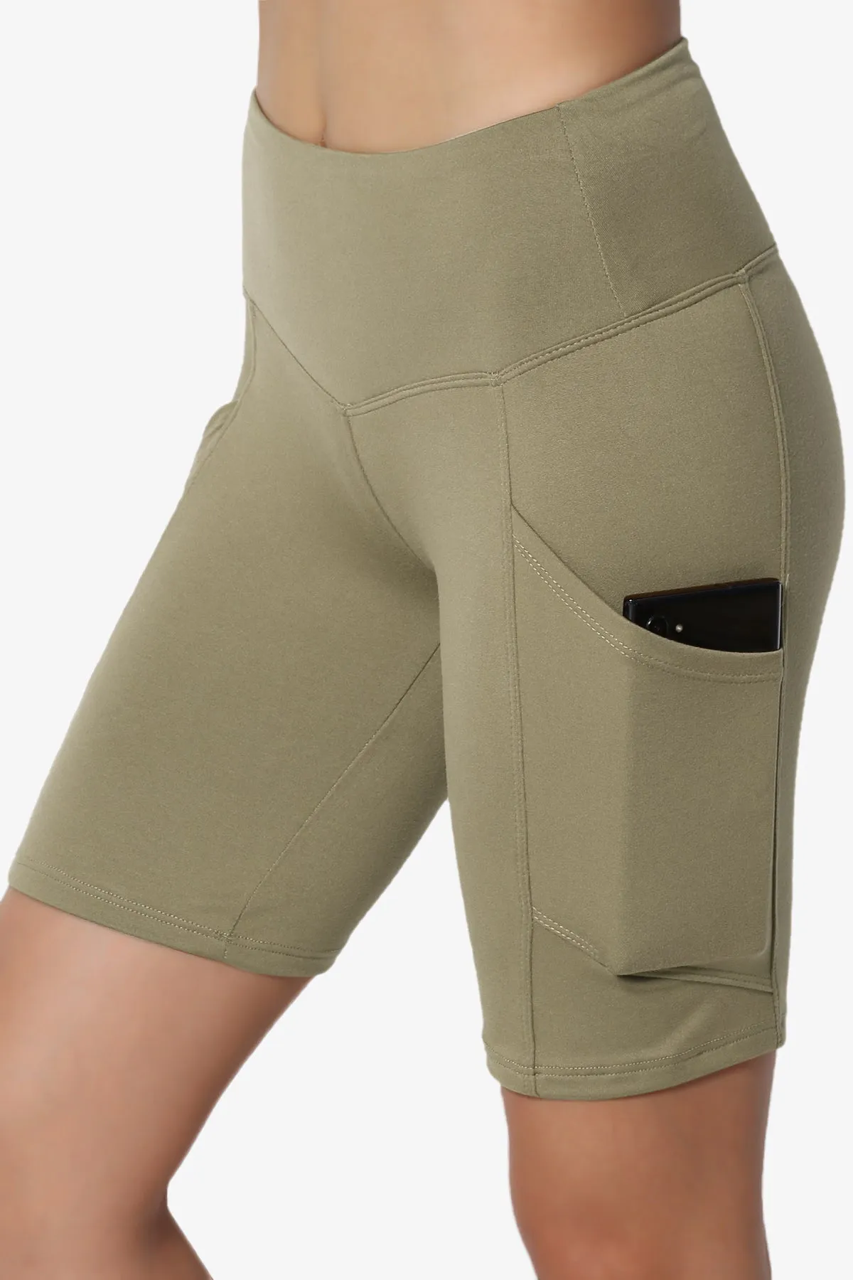 Catia Microfiber Pocket Biker Short Leggings