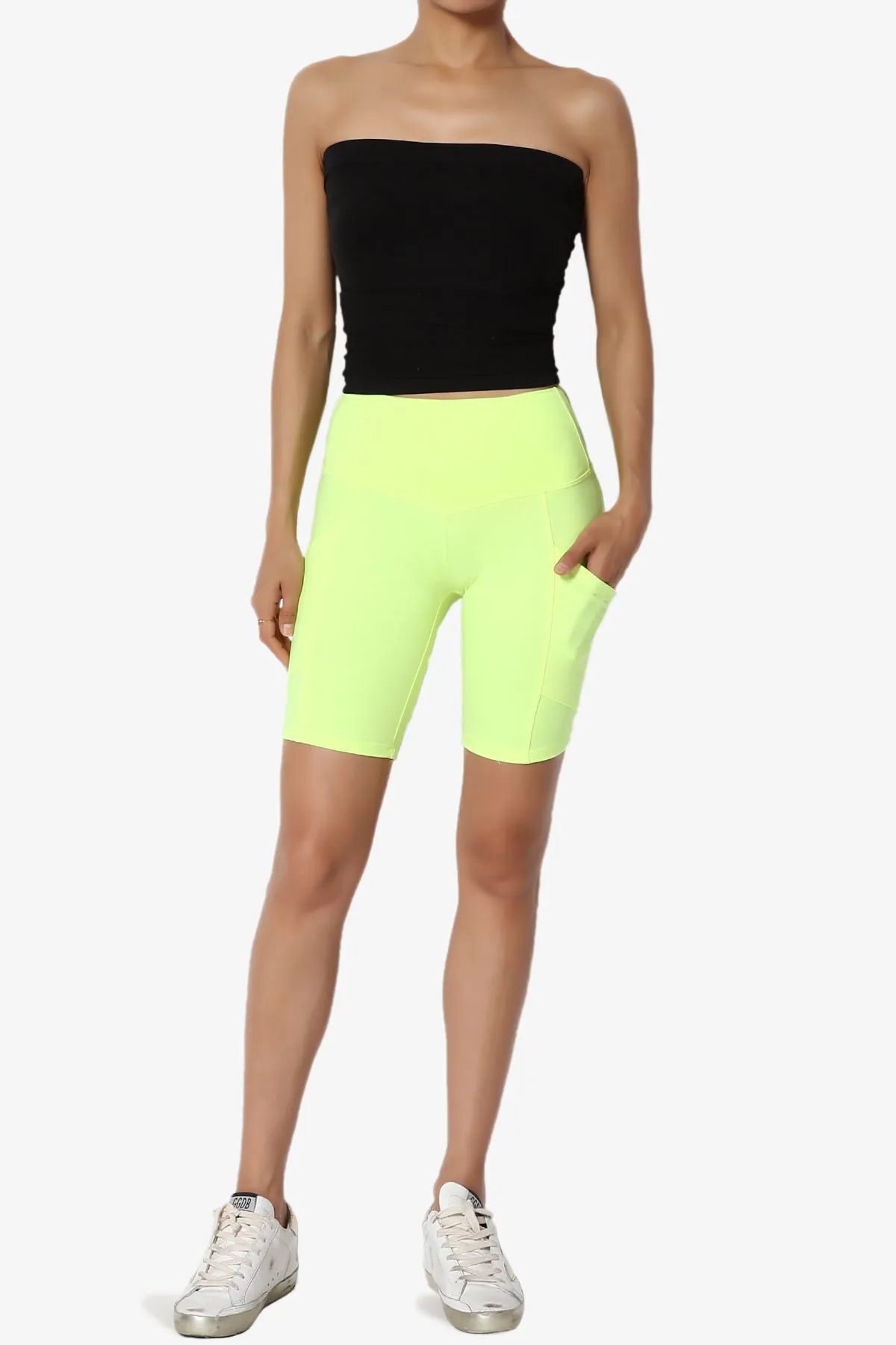 Catia Microfiber Pocket Biker Short Leggings