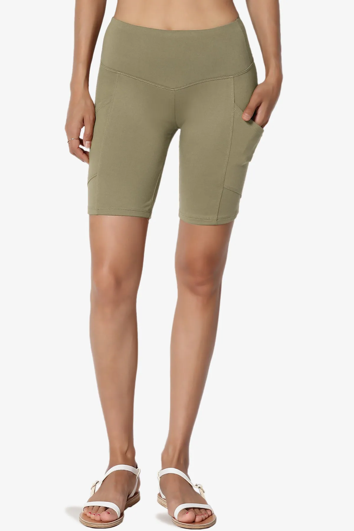 Catia Microfiber Pocket Biker Short Leggings