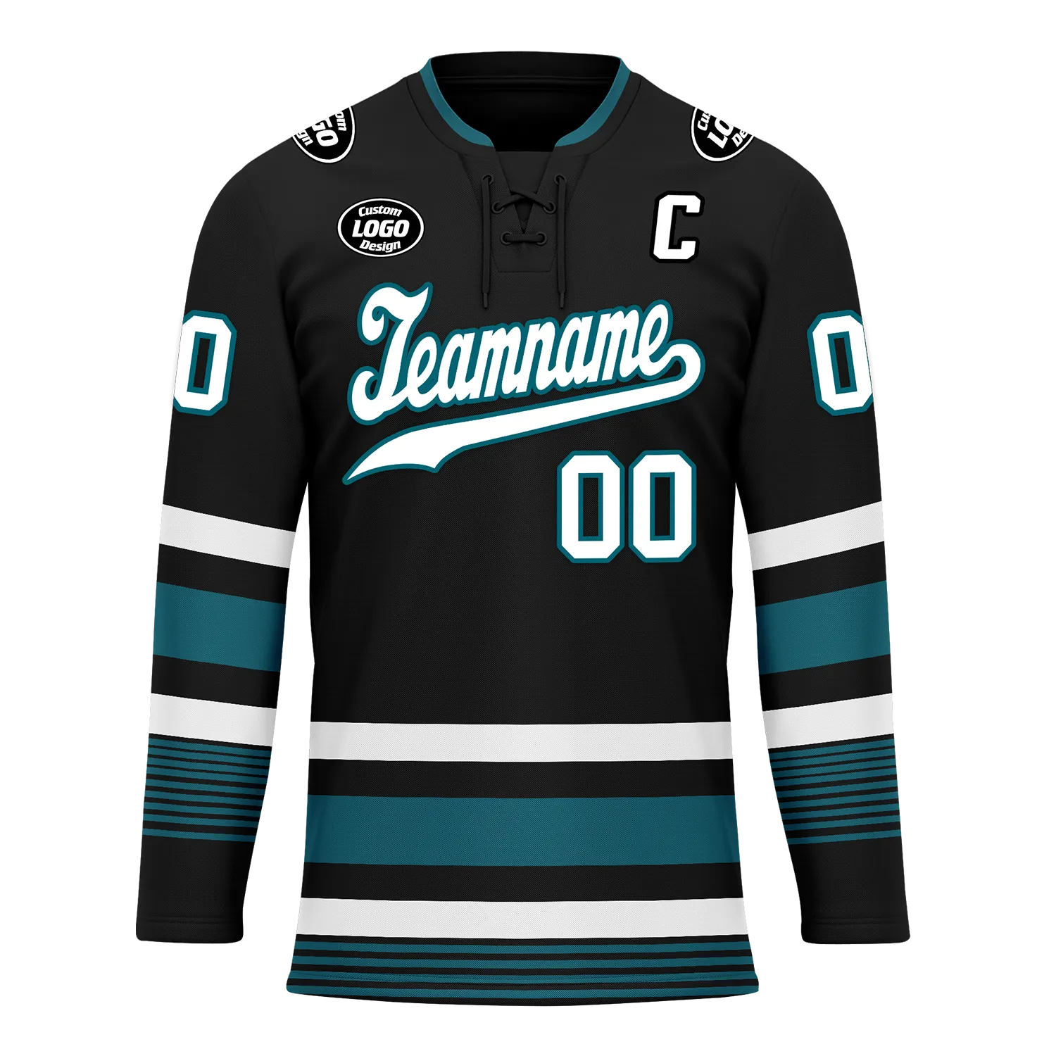 Custom Black Personalized Hockey Jersey HCKJ01-D0a70d0