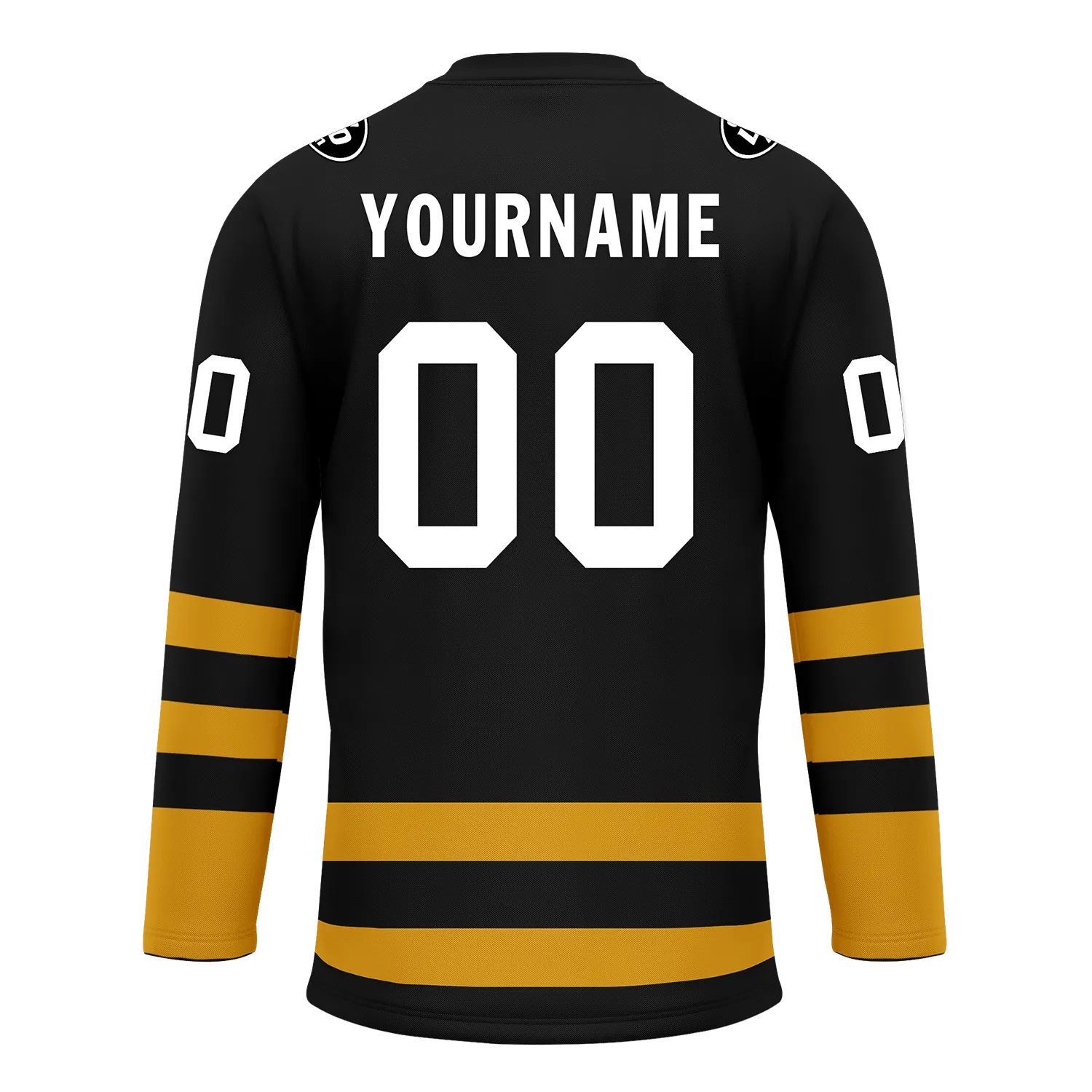 Custom Black Yellow Personalized Hockey Jersey HCKJ01-D0a70ee