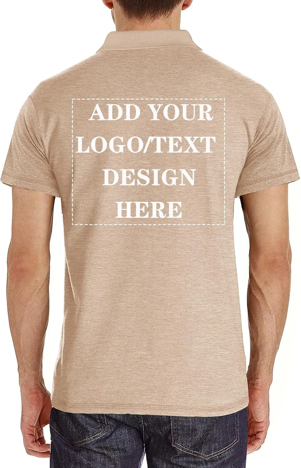 Custom Polo Shirts for Men Casual Short/Long Sleeve Personalized Tee Shirts Customized Golf T Shirt with Pockets