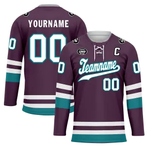 Custom Purple Personalized Hockey Jersey HCKJ01-D0a70d7