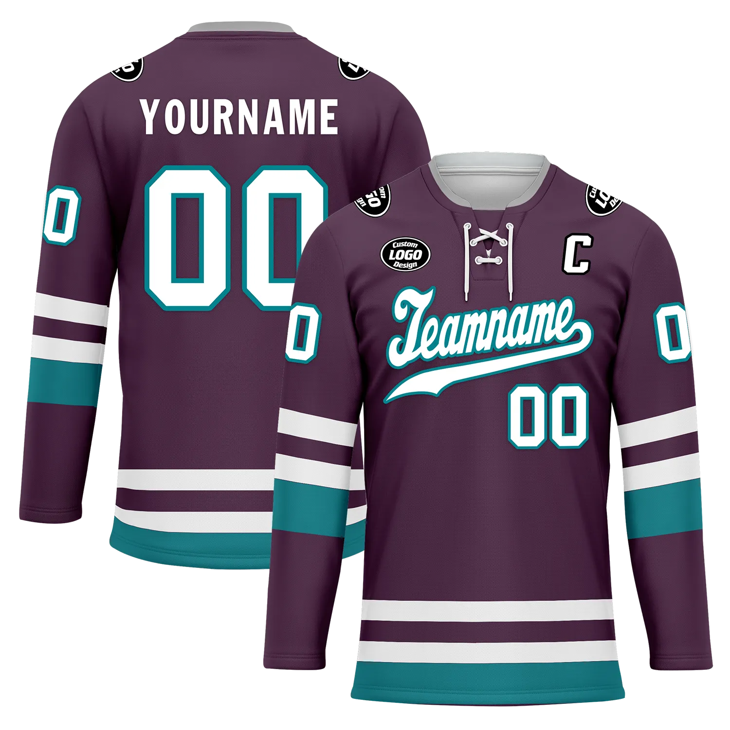 Custom Purple Personalized Hockey Jersey HCKJ01-D0a70d7