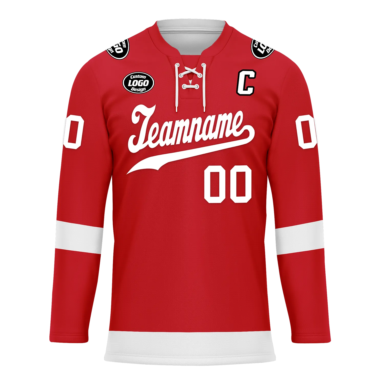 Custom Red White Personalized Hockey Jersey HCKJ01-D0a70ac