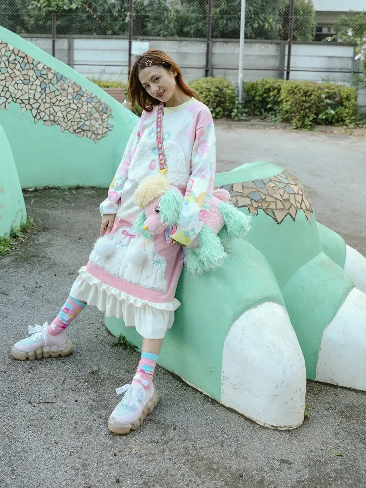 Cute Big Face Puppy Loose Sweat【s0000003431】