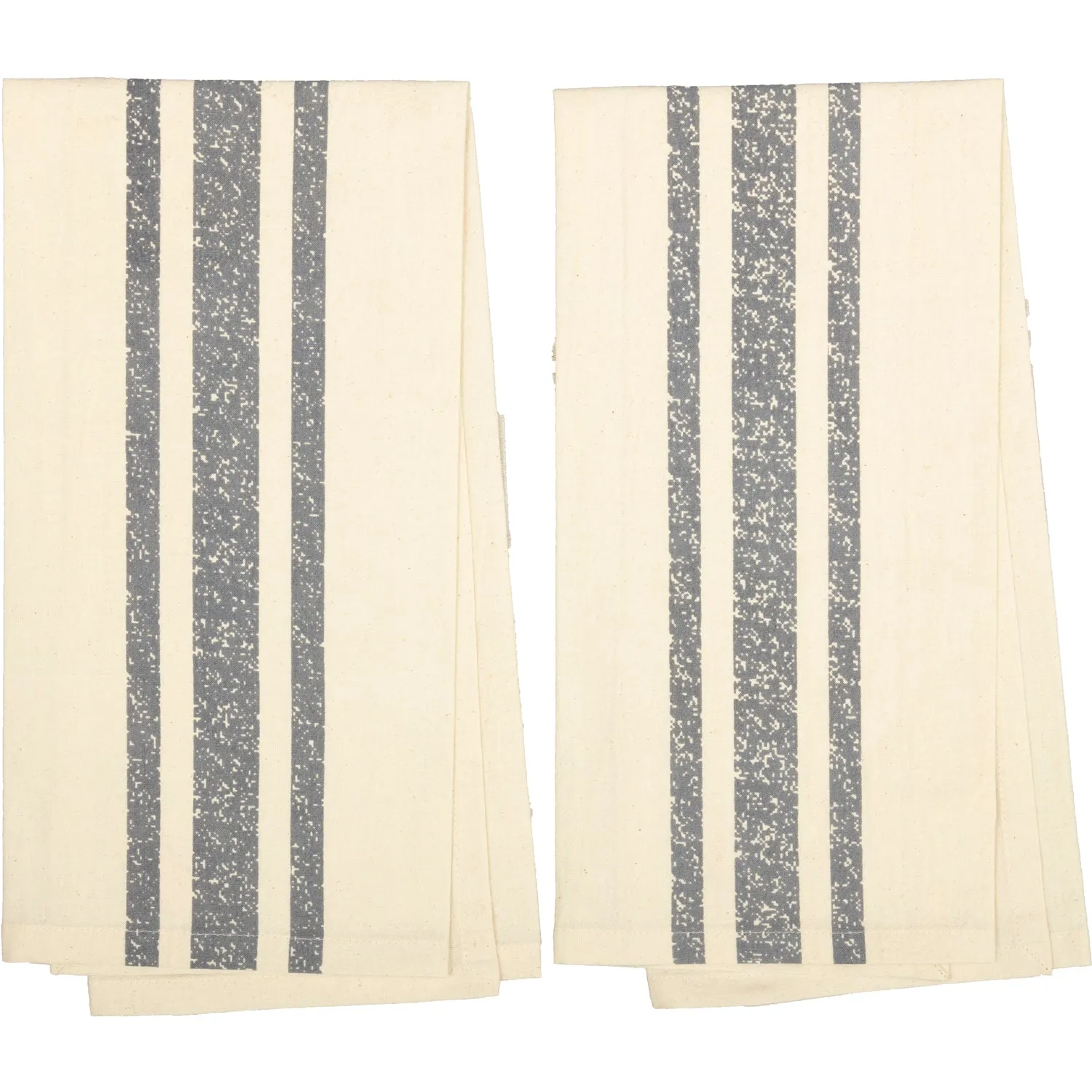 Farmer's Market Garden Wheelbarrow Unbleached Natural Muslin Tea Towel Set of 2 (Wheelbarrow; Herbs)