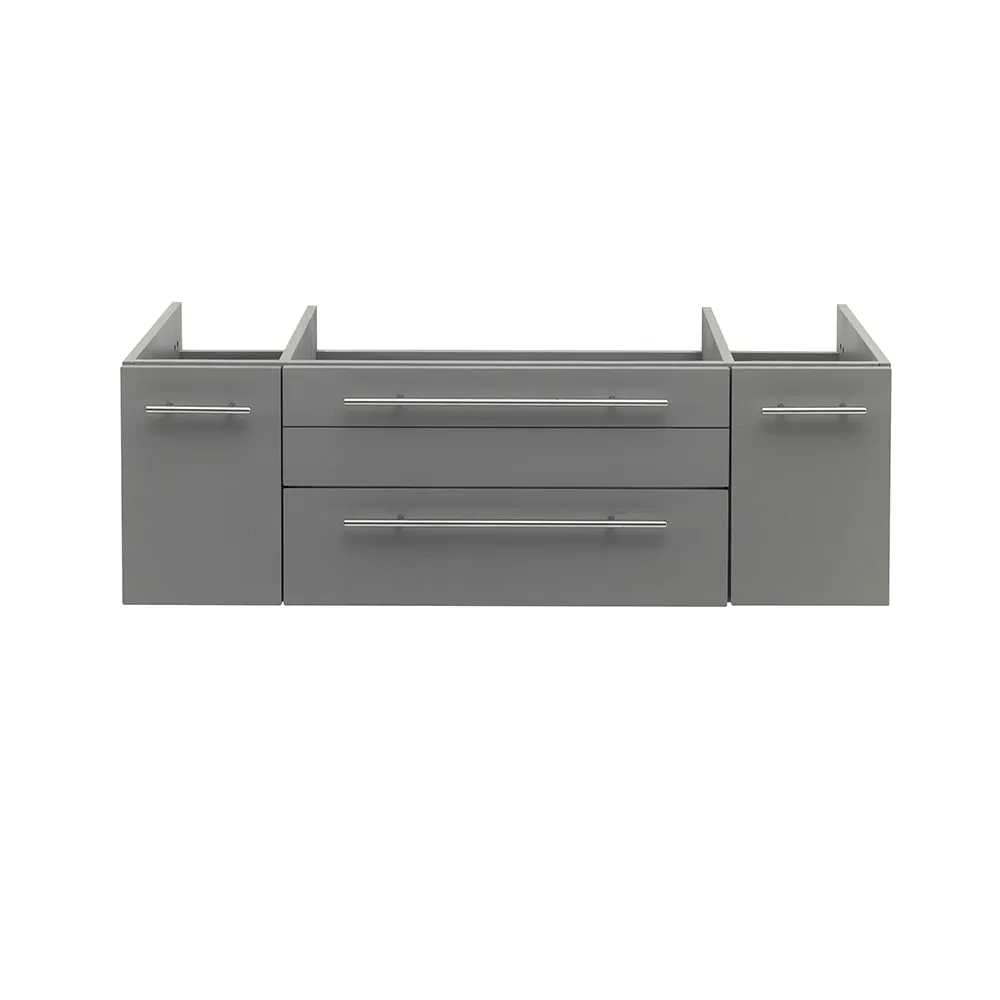 Fresca FCB6148GR-UNS Lucera 48" Gray Wall Hung Undermount Sink Modern Bathroom Cabinet