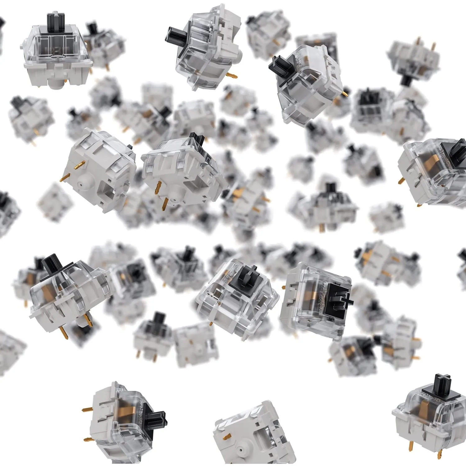 Gateron KS-9 Pro Black Mechanical Switches 3 Pin, 70 Pcs