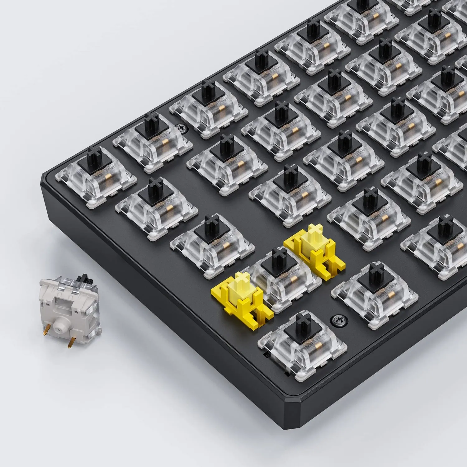 Gateron KS-9 Pro Black Mechanical Switches 3 Pin, 70 Pcs