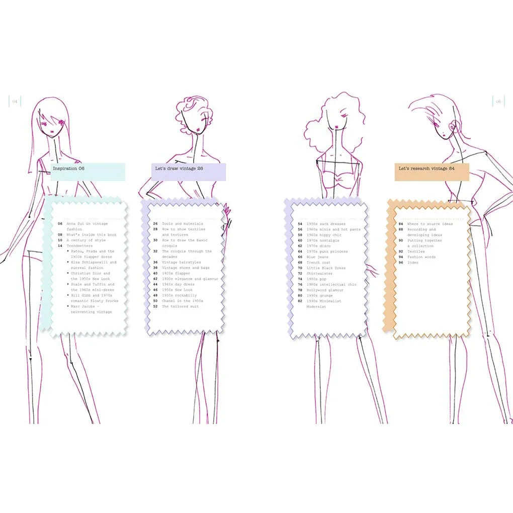 How To Draw Vintage Fashion: Tips Fm Top