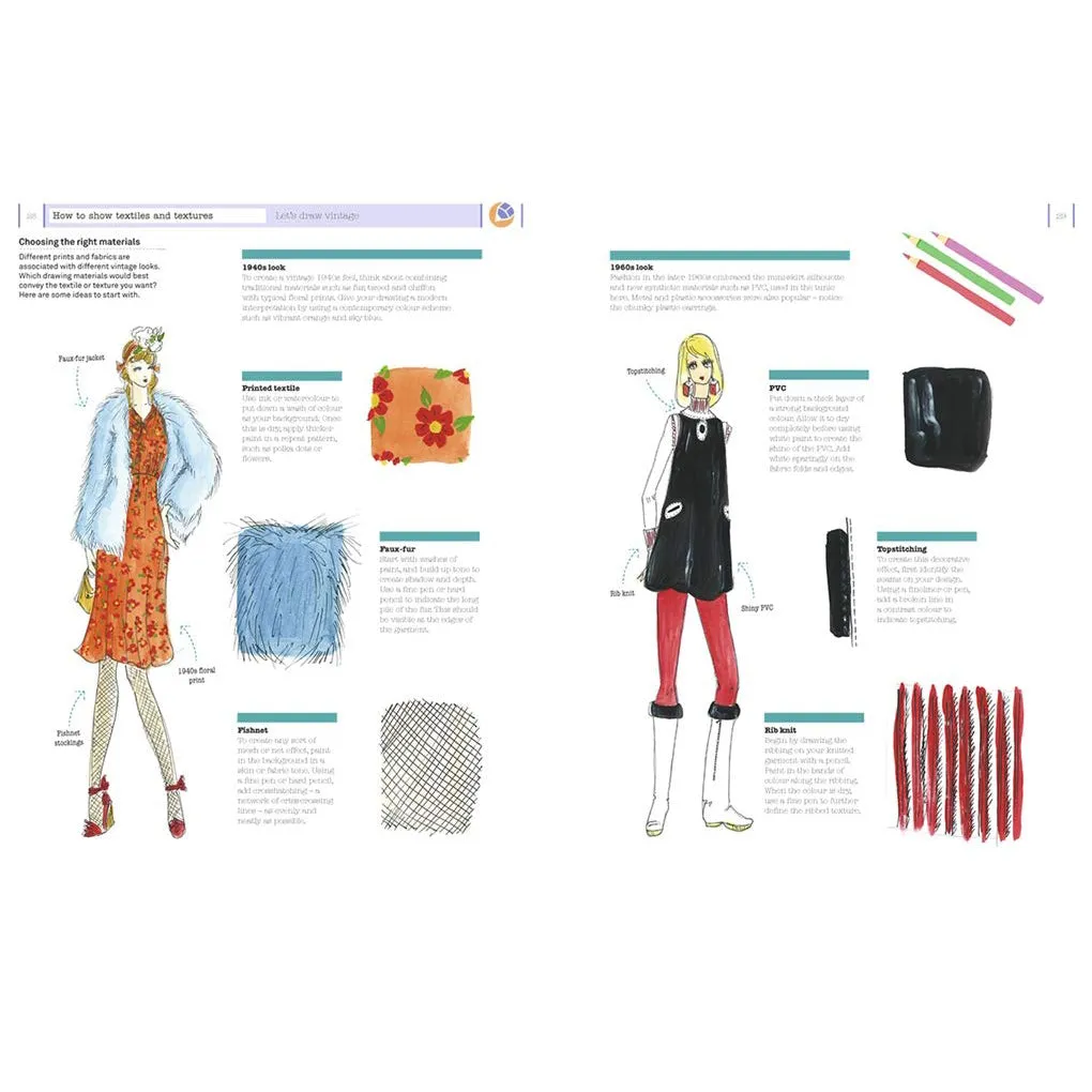 How To Draw Vintage Fashion: Tips Fm Top