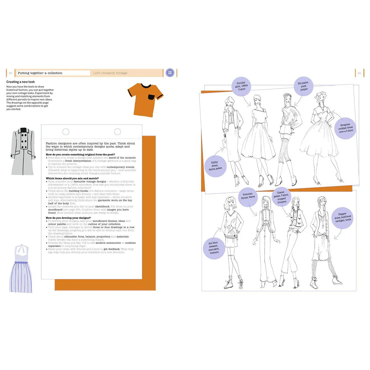 How To Draw Vintage Fashion: Tips Fm Top