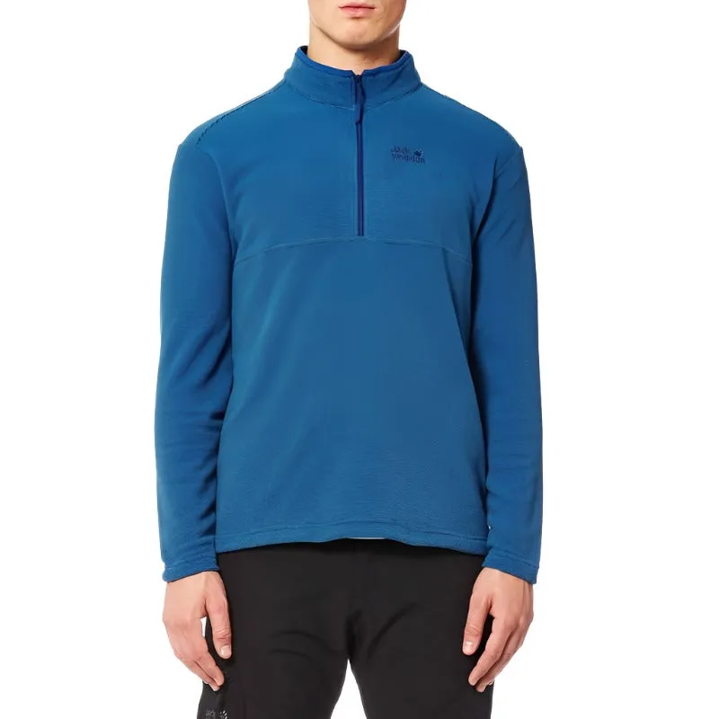 Jack Wolfskin Arco Men's 1/4 Zip Fleece - Blue Stripes