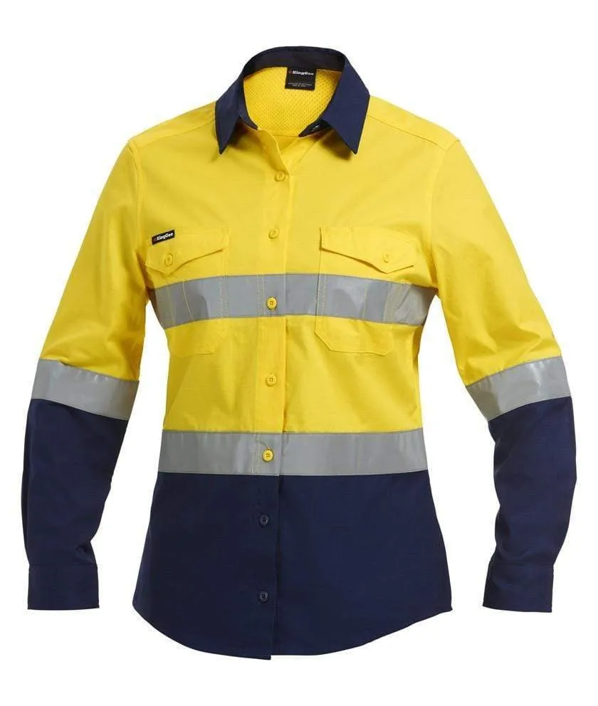 KingGee Workcool 2 Women's Reflective Spliced Work Shirt K44544