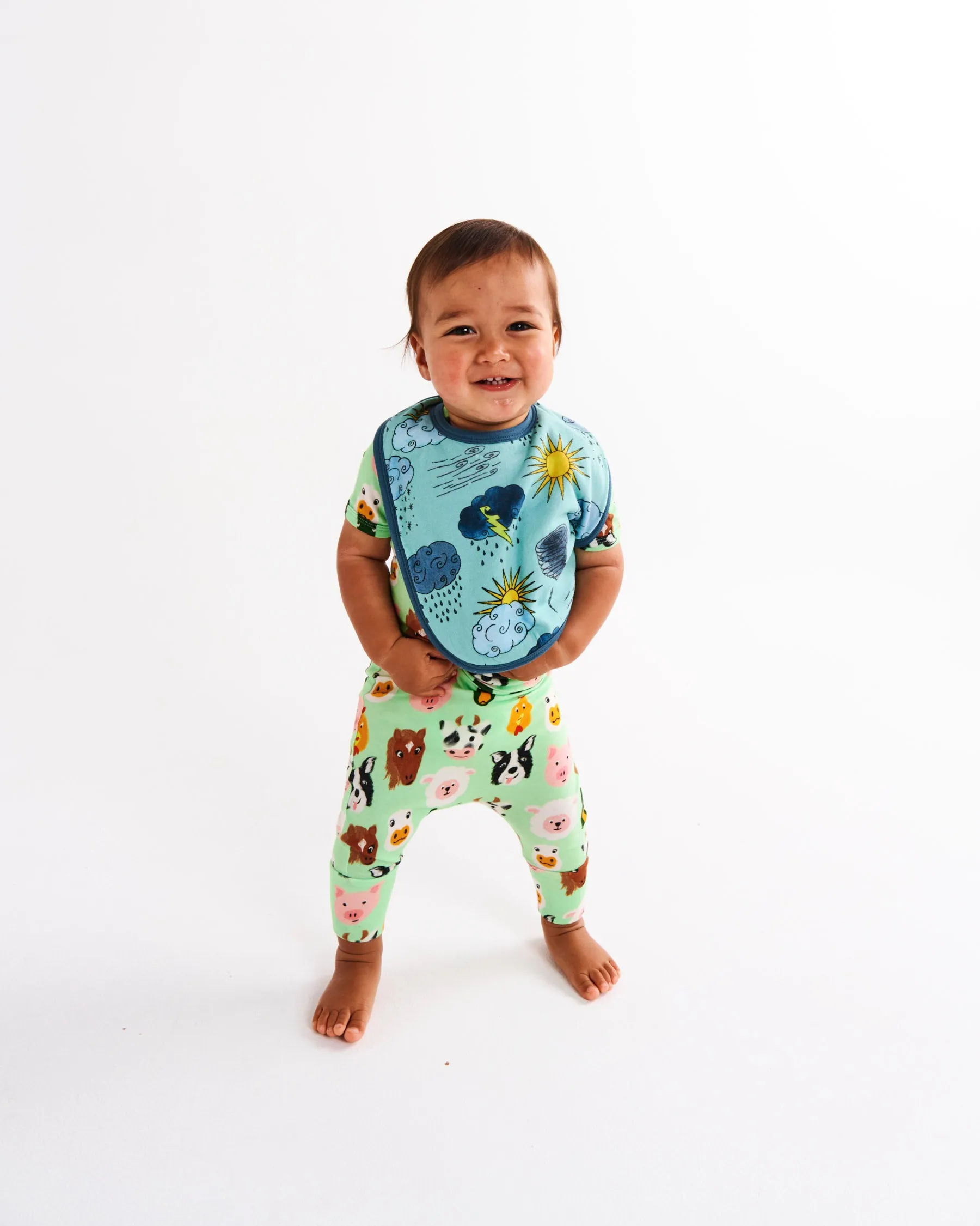 Kip & Co Weather Report Organic Cotton Bib