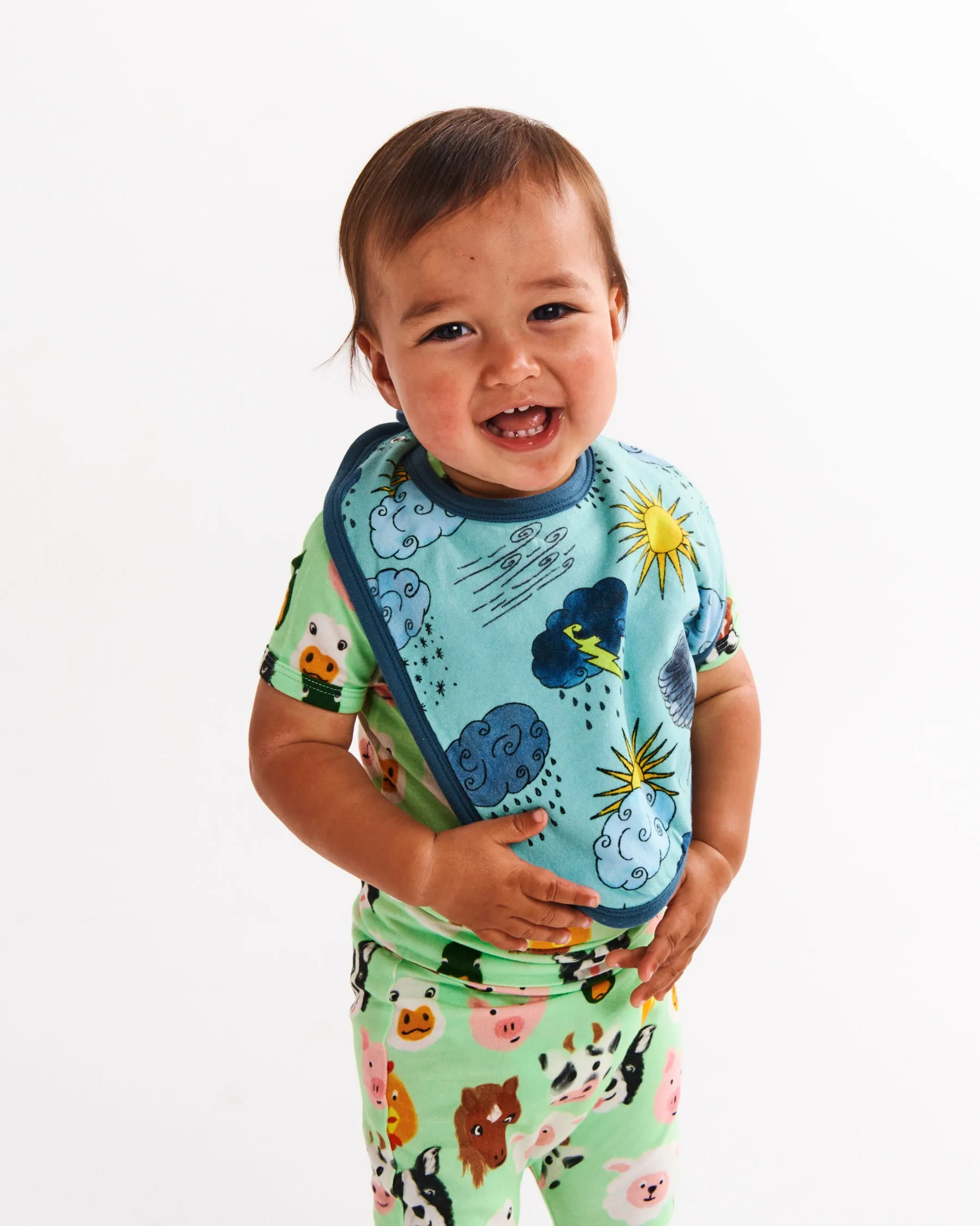 Kip & Co Weather Report Organic Cotton Bib