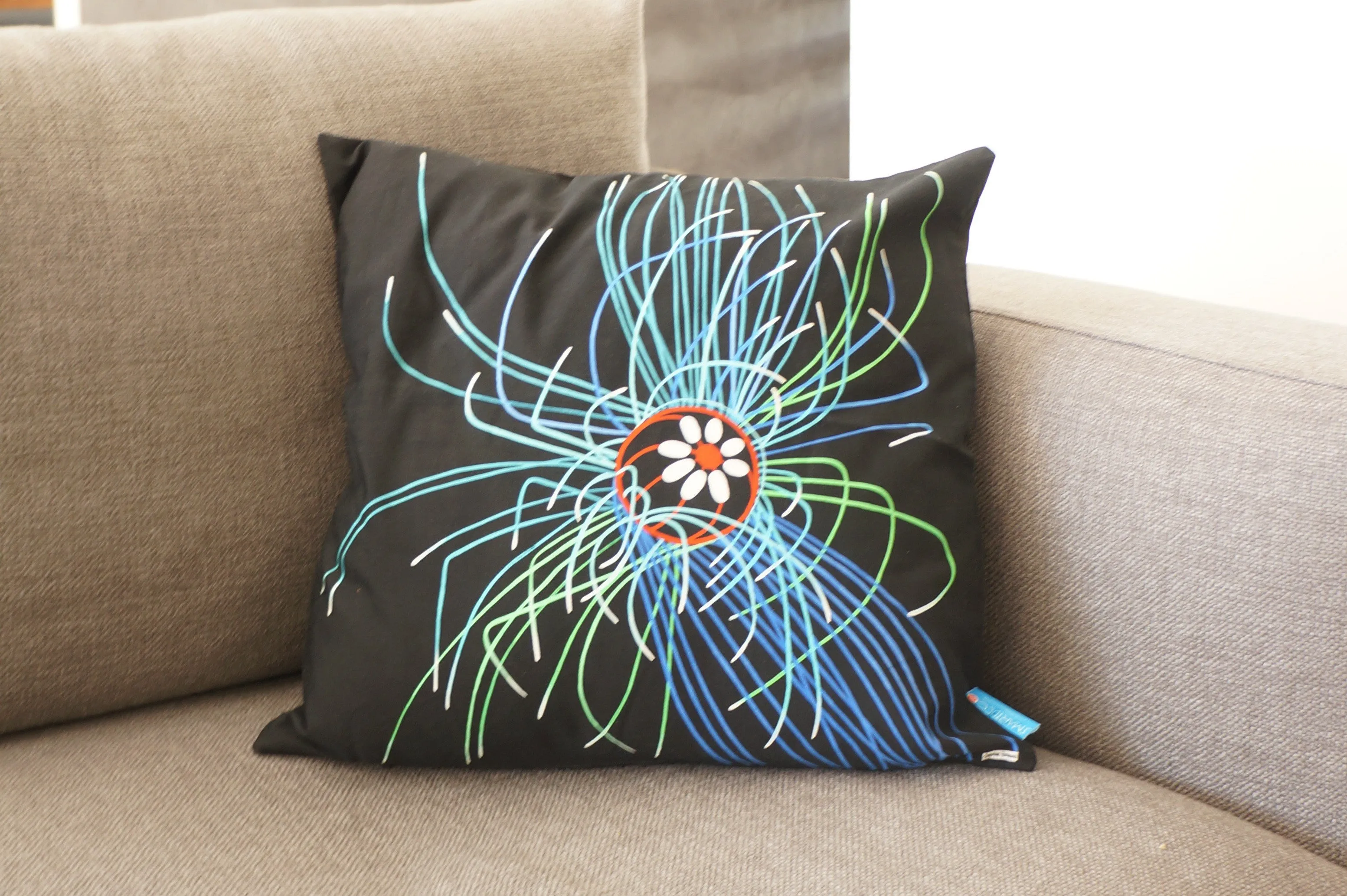 Luxury Cushion Cover - Ultraviolet Jellyfish Art Print