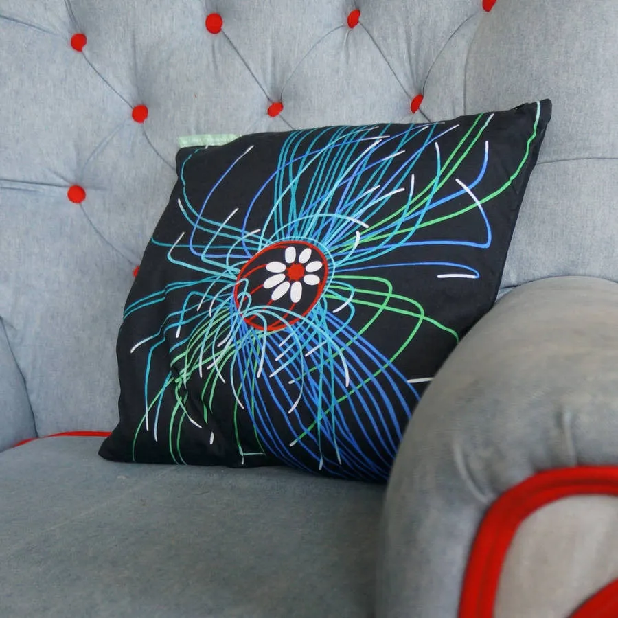 Luxury Cushion Cover - Ultraviolet Jellyfish Art Print