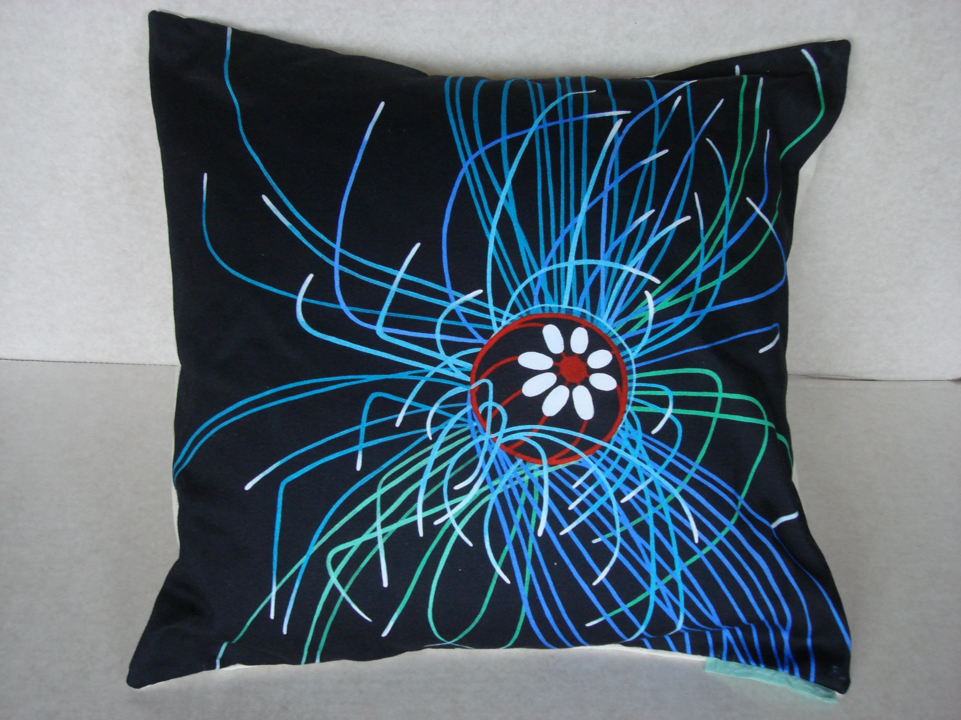 Luxury Cushion Cover - Ultraviolet Jellyfish Art Print