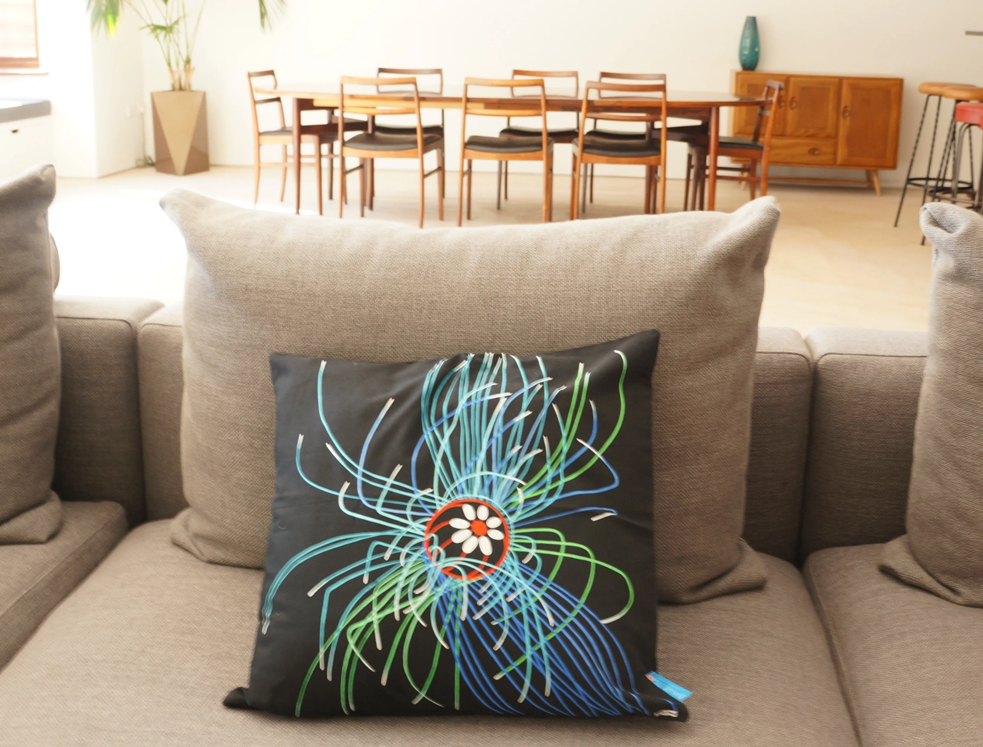 Luxury Cushion Cover - Ultraviolet Jellyfish Art Print