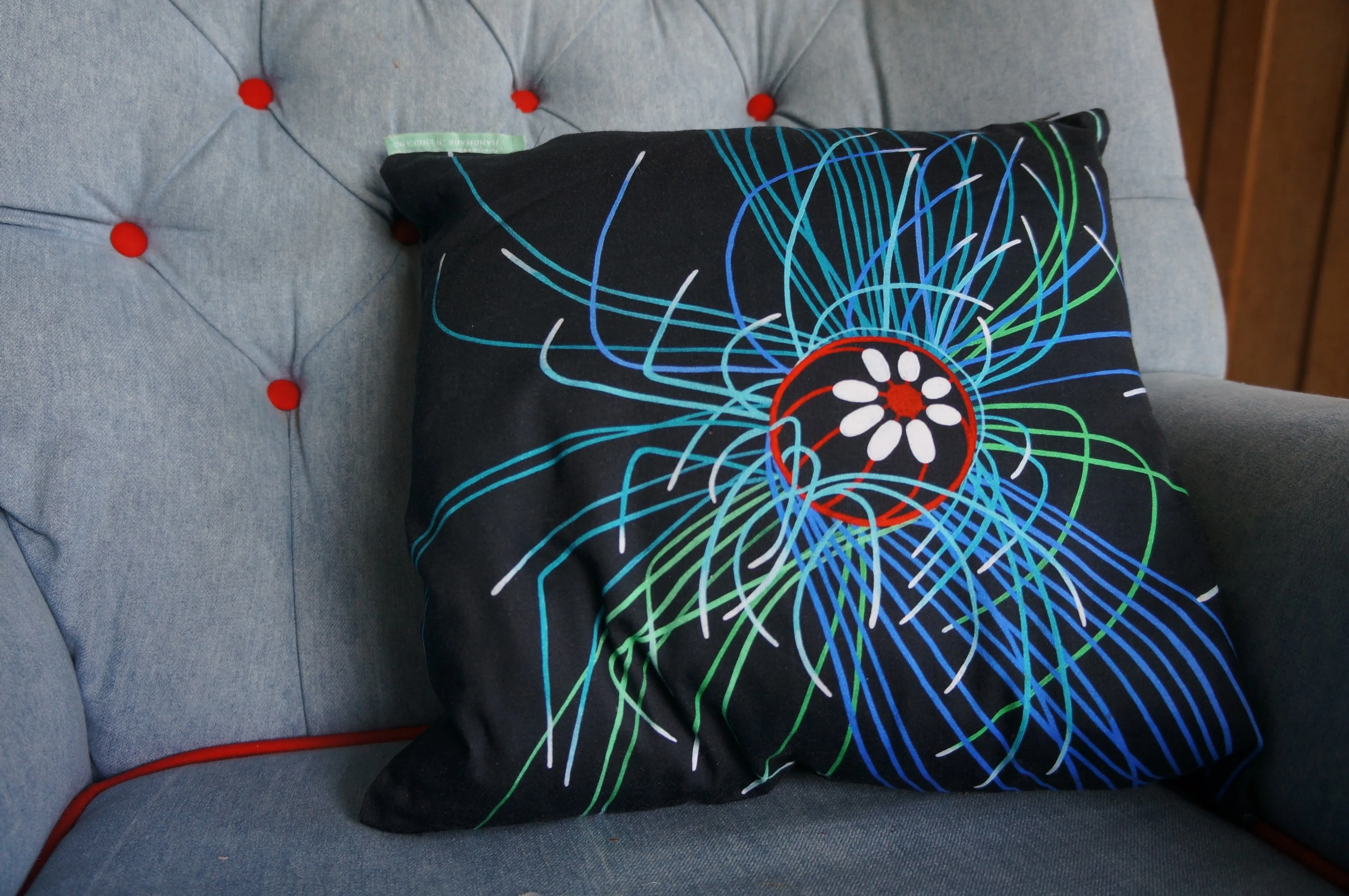 Luxury Cushion Cover - Ultraviolet Jellyfish Art Print