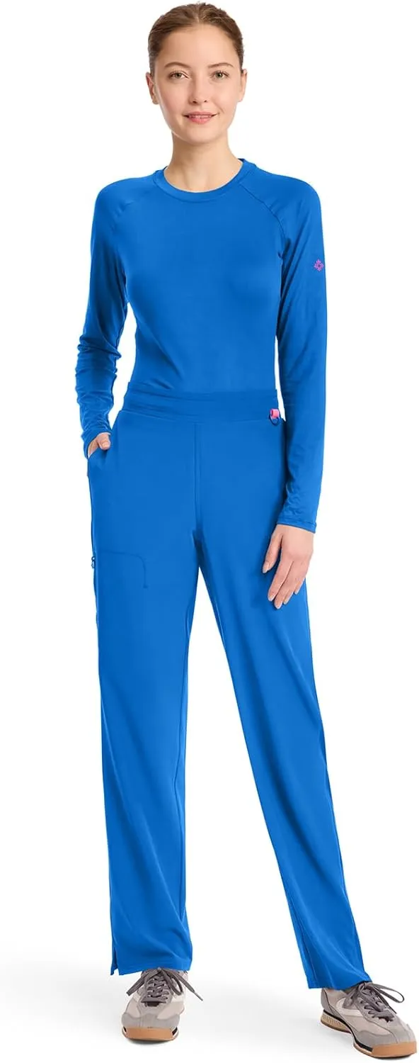 Med Couture Scrub Pants for Women Straight Leg Pull-On Pant with 4 Pockets Moisture Wicking & 360 Stretch - MC103
