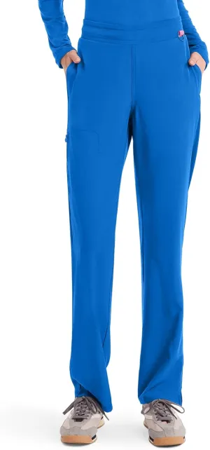 Med Couture Scrub Pants for Women Straight Leg Pull-On Pant with 4 Pockets Moisture Wicking & 360 Stretch - MC103