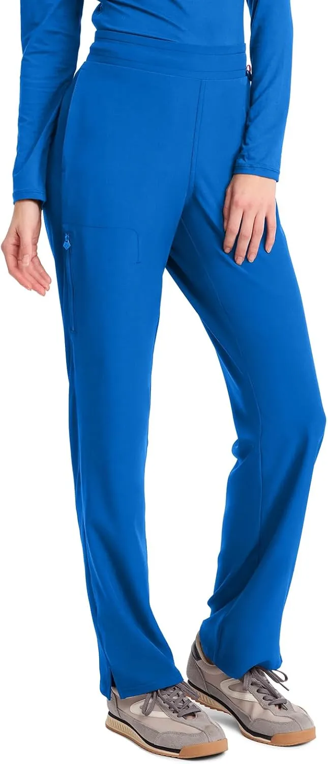 Med Couture Scrub Pants for Women Straight Leg Pull-On Pant with 4 Pockets Moisture Wicking & 360 Stretch - MC103