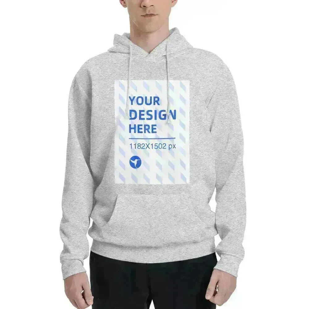 Men's Polyester Fleece Hooded Sweatshirt