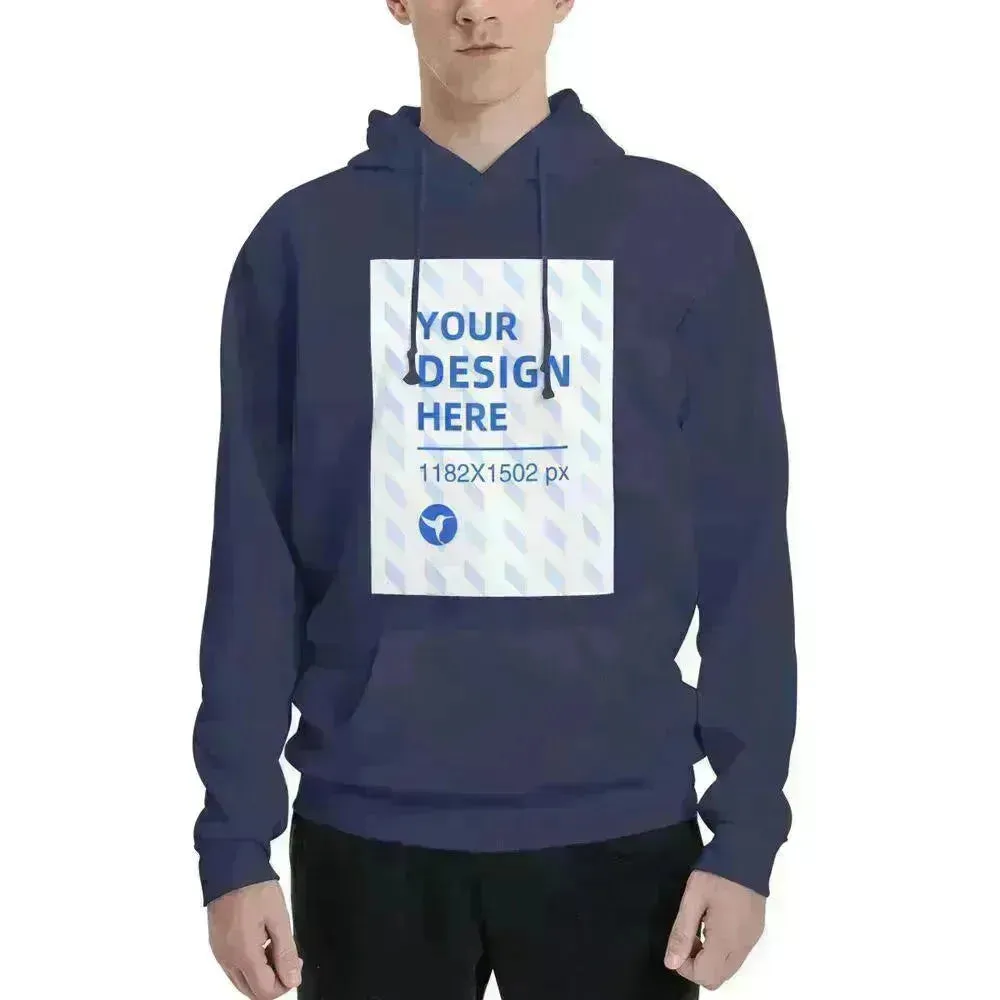 Men's Polyester Fleece Hooded Sweatshirt