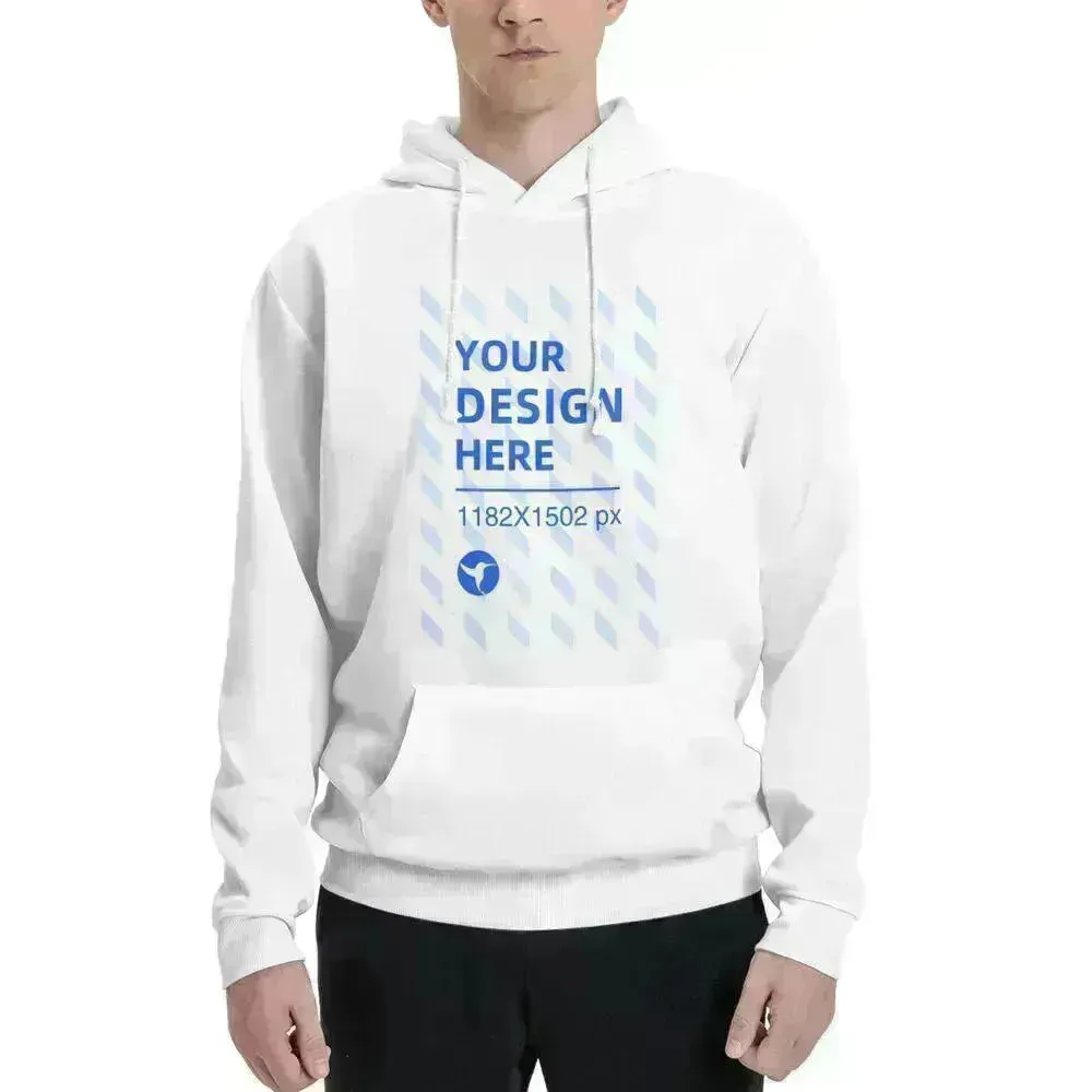 Men's Polyester Fleece Hooded Sweatshirt