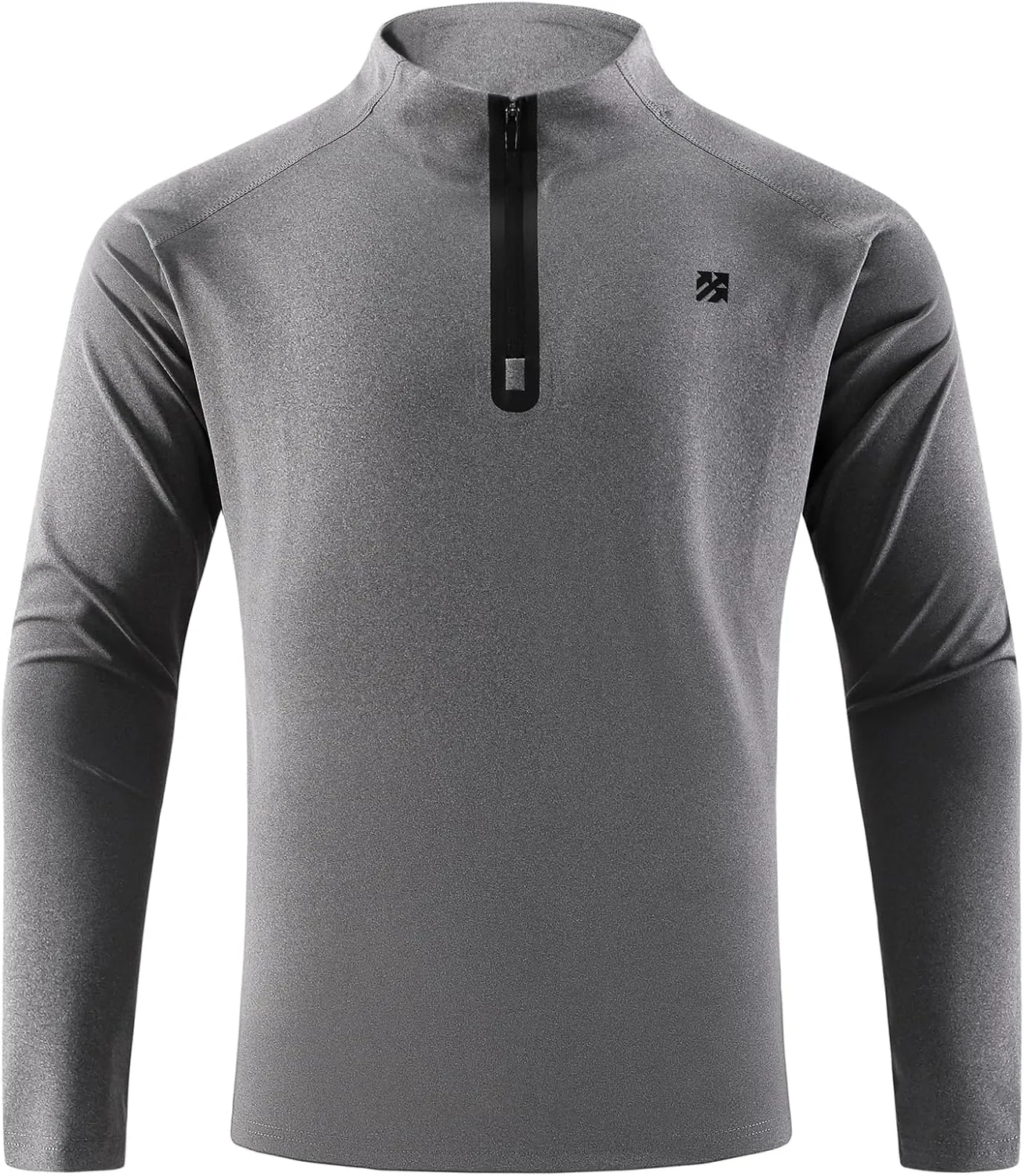Mens Running Shirts Skinny Moisture Wicking Quarter Zip Pullover Workout Outdoor Sports Golf Pickleball Shirts for Men