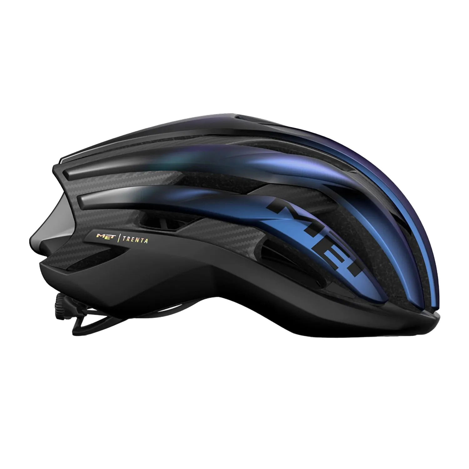 MET Trenta 3K Carbon MIPS Cycling Helmet - Blue Iridiscent
